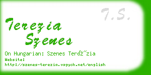 terezia szenes business card